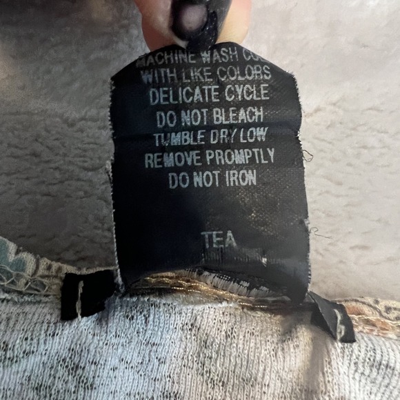 Vintage Babydoll Fairy Top Juniors Large Sheer Floral Y2K Cottage Coquette - Picture 11 of 12